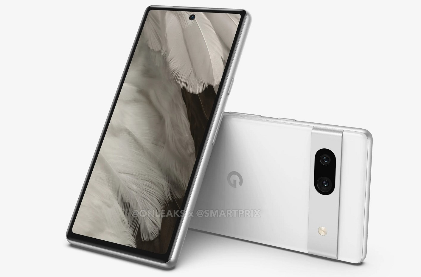Google Pixel 7a mostrato nei primi render