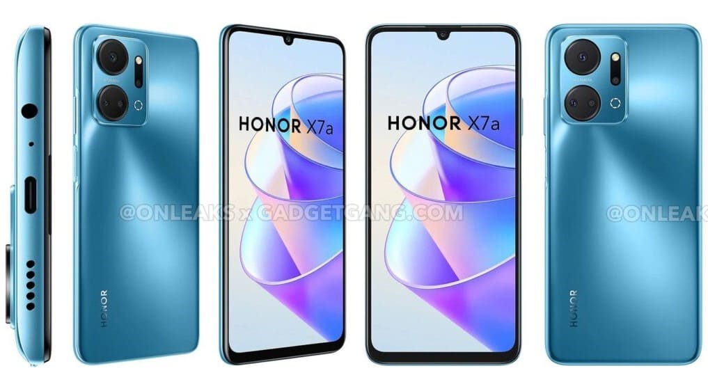 Imagens e características do orçamento Honor X7a apareceram