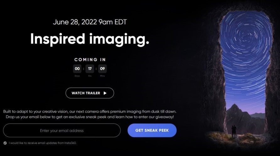 Pubblicato il teaser della fotocamera Insta360 con obiettivo Leica