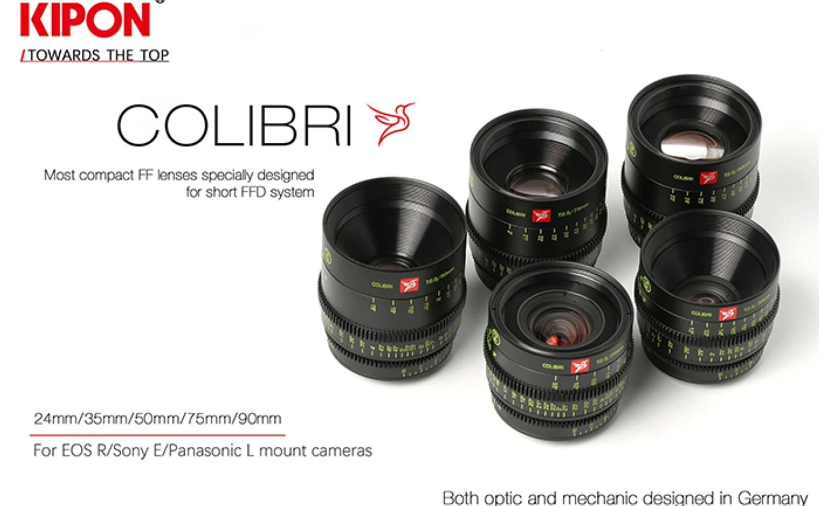 Angekündigt Kipon Colibri Cine FE Filmobjektive für Sony, Canon und L-Mount