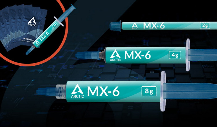 Arctic, MX-6 고성능 써멀 그리스 출시 - MX-4보다 20% 우수