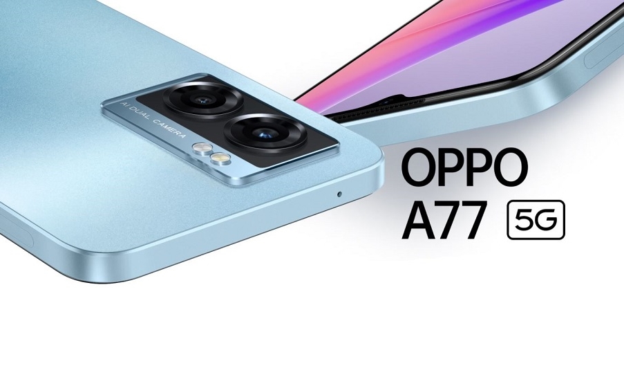 OPPO apresentou o smartphone A77 5G