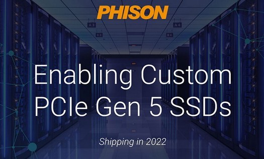 Phisonは最大16GB /秒のPCIe5.0SSDコントローラーを開発