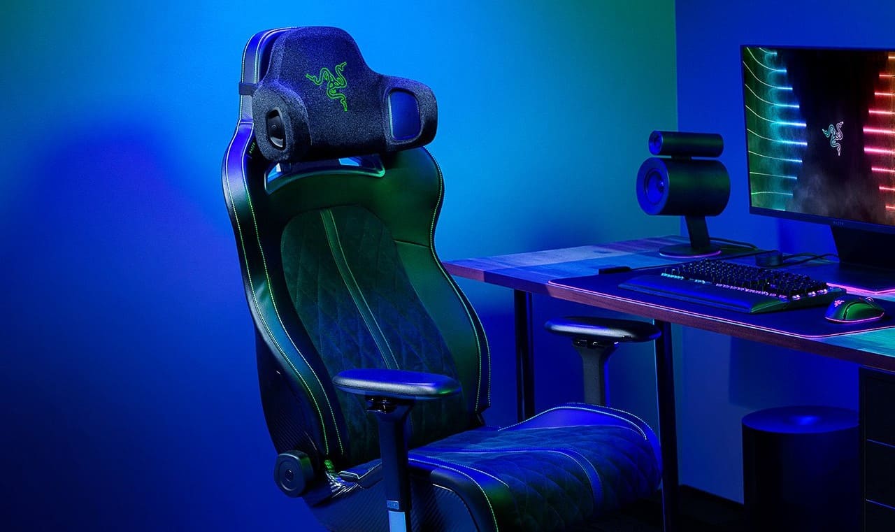 Razer stellte die Project Carol-Kopfstütze mit Lautsprechern und taktilem Feedback vor