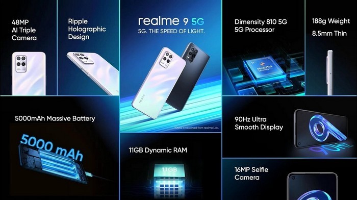 Smartphone Realme95Gが正式に発表されました