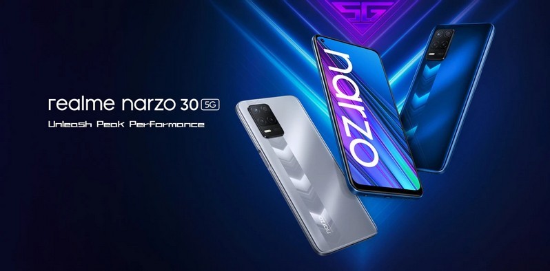 Smartphone milieu de gamme Realme Narzo 30 5G sorti en Europe
