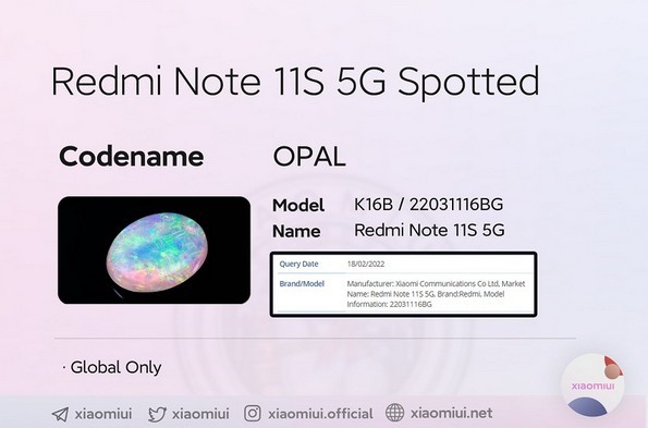 Xiaomi si prepara a rilasciare un altro smartphone della serie Redmi Note 11