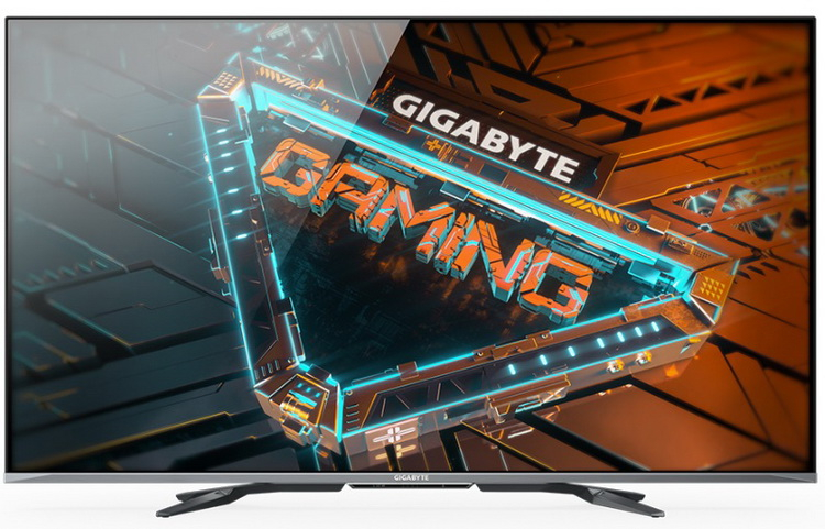 Riesiger Gaming-Monitor Gigabyte S55U mit Android und Google Assistant vorgestellt