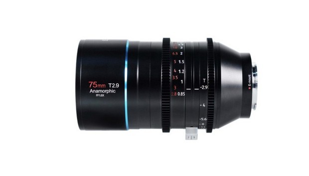 Sirui 75 mm T2.9 1,6 x anamorphotisches Cine-Vollformatobjektiv eingeführt