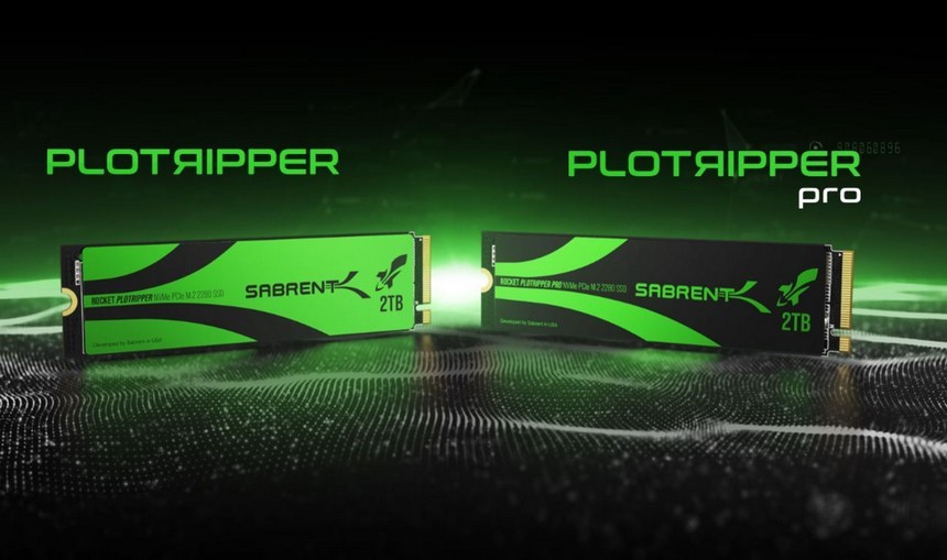Sabrent lança 54.000 TBW Plotripper SSDs para a mineração de Chia