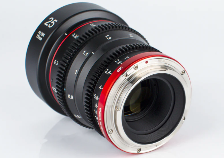 Présentation de l'objectif Meike 25 mm T2.2 Mini Prime Cine