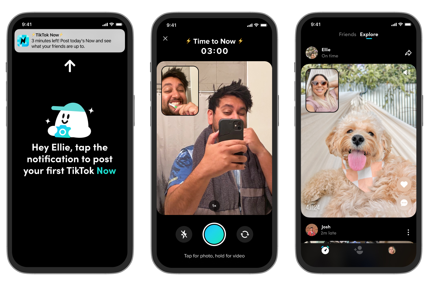 TikTok a lancé son propre clone de BeReal et l'a appelé TikTok Now