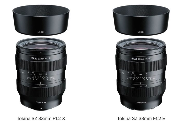 Lente Tokina SZ 33mm F/1.2 anunciada para Sony e Fuji