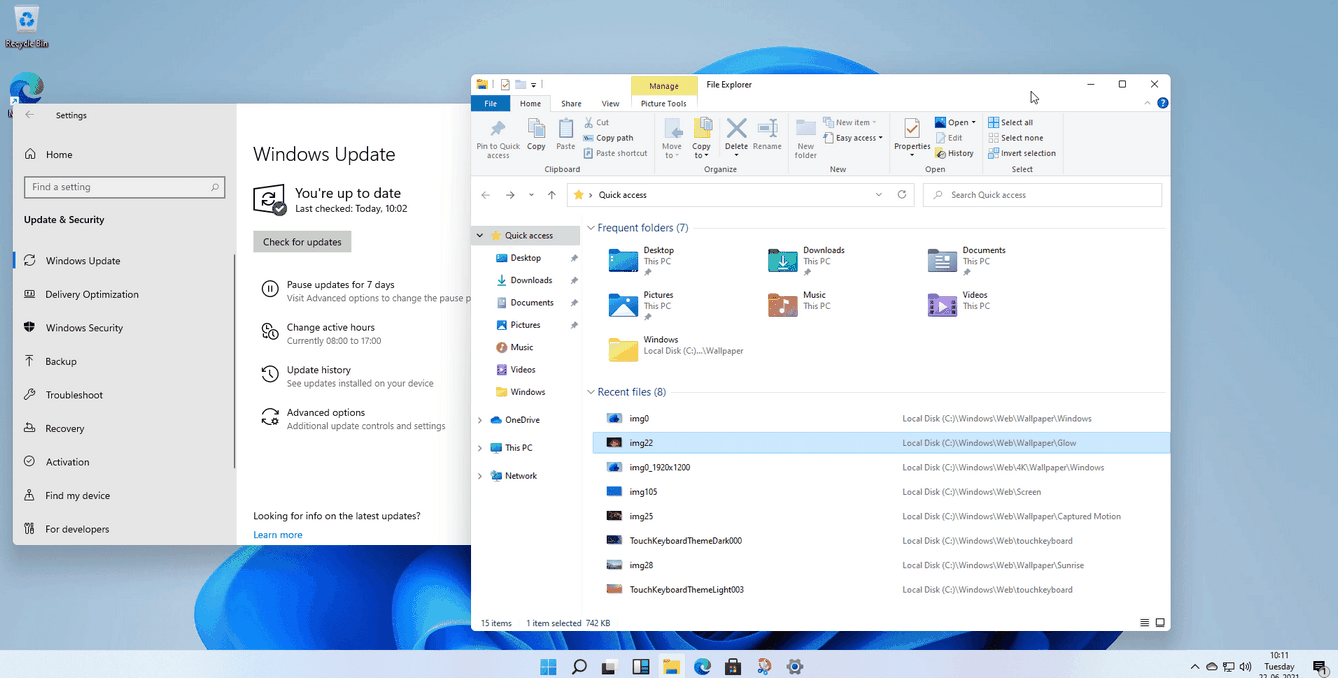 Windows 11 : 향상된 창 스냅 기능 개요