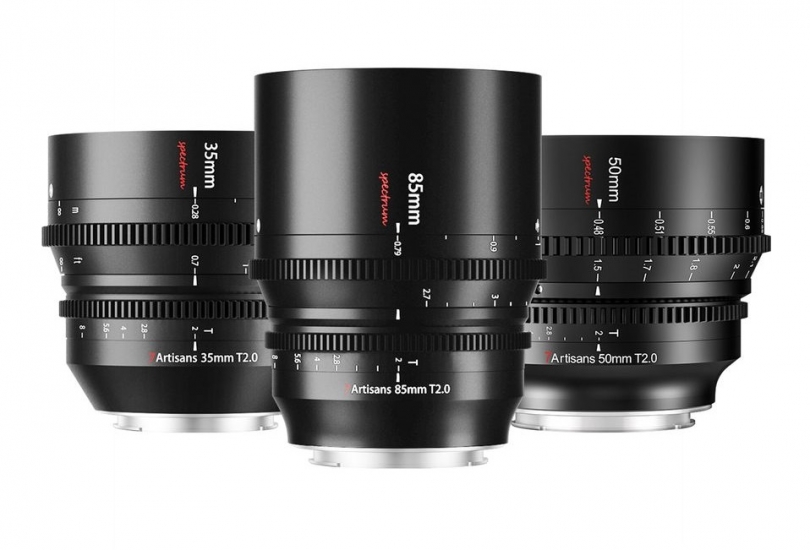 7Artisans presenta il trio di obiettivi Spectrum 35mm / 50mm / 85mm T2.0