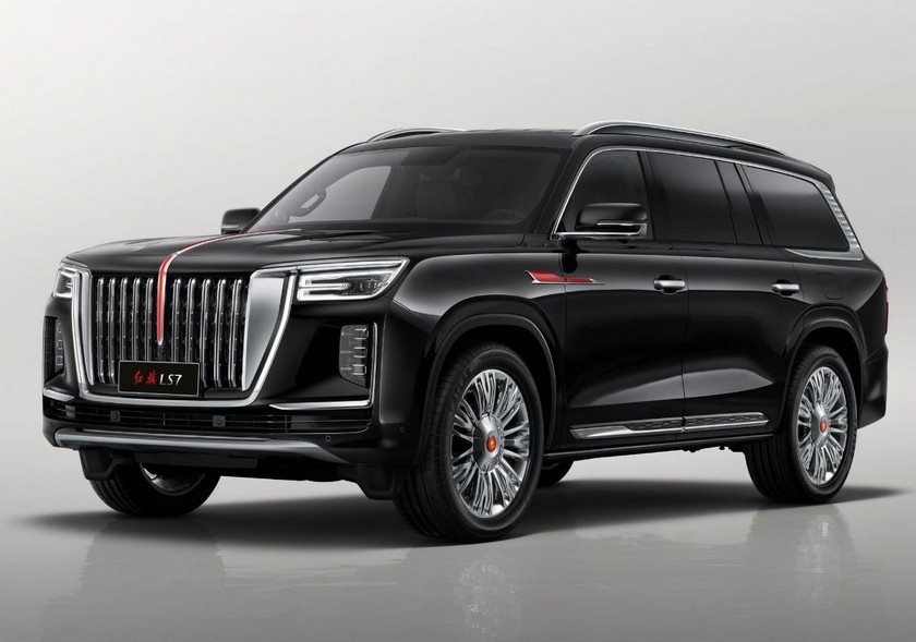 A estreia online do grande SUV Hongqi LS7 ocorreu