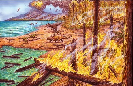 7500万年前、南極で火事が猛威を振るった