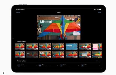 Apple adiciona recurso de storyboard ao iMovie