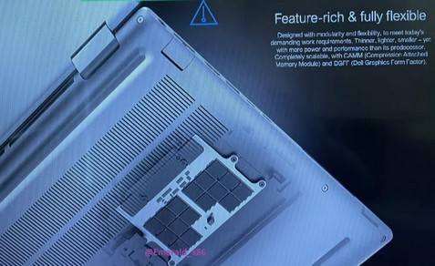 Dell prepara il laptop Precision 7670 con chip Alder Lake-HX, scheda grafica Intel Arc Pro e moduli di memoria DDR5 proprietari