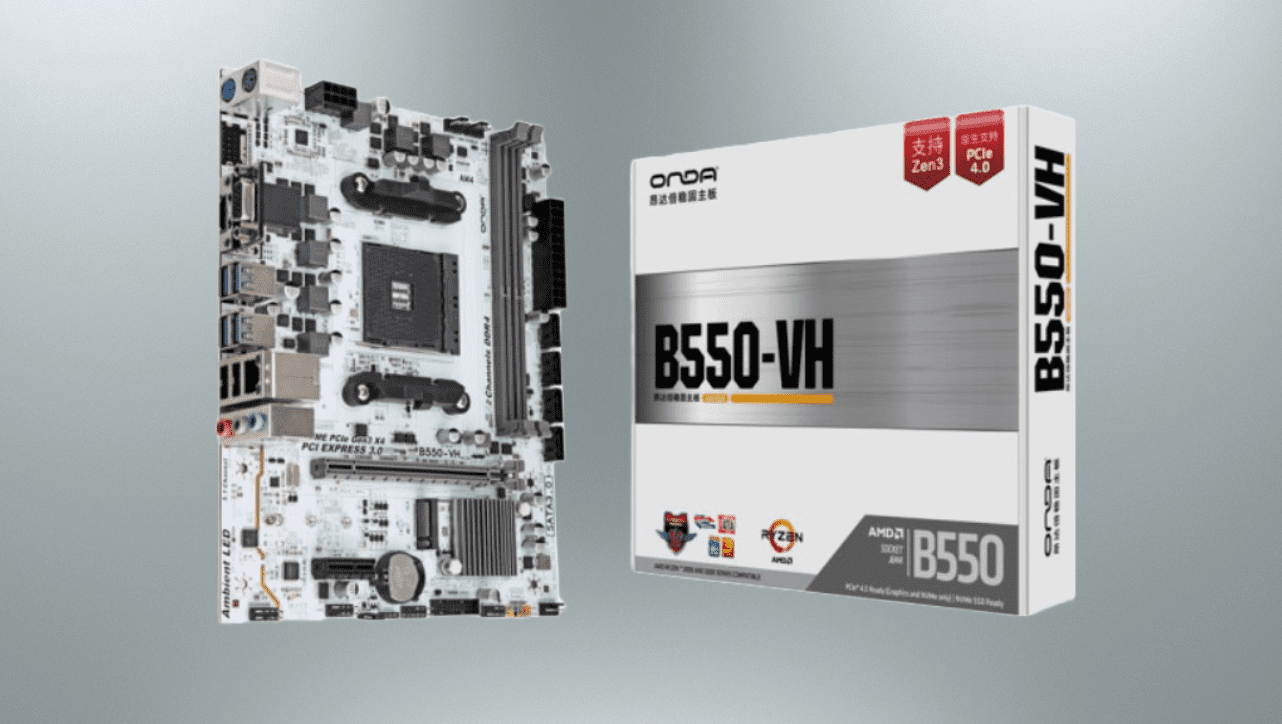 ONDA ブランドが B550-VH-W AM4 マザーボードを 57 ドルでリリース