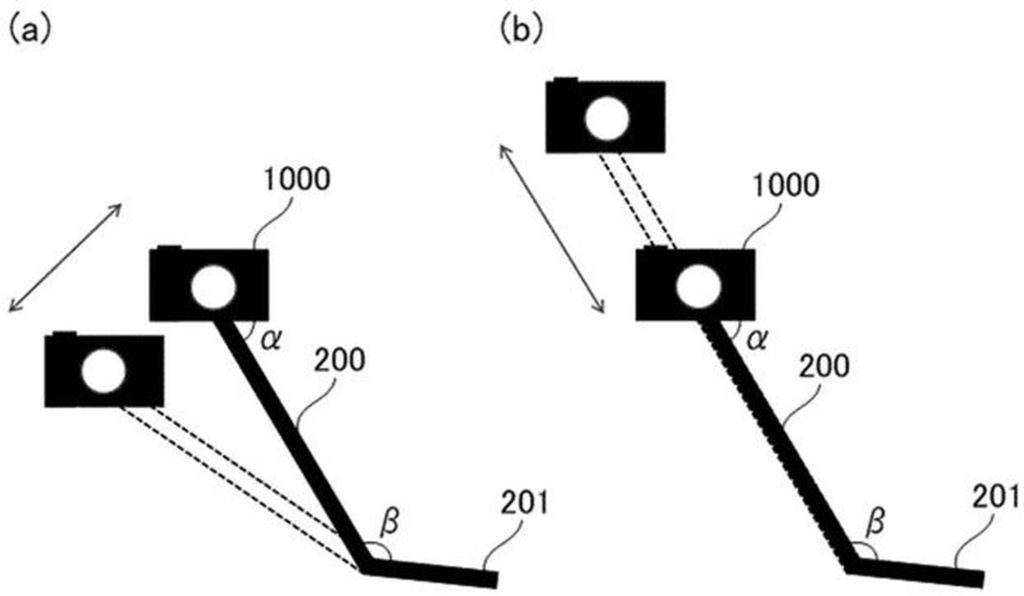 キヤノンがオートアングル自撮り棒の特許を取得