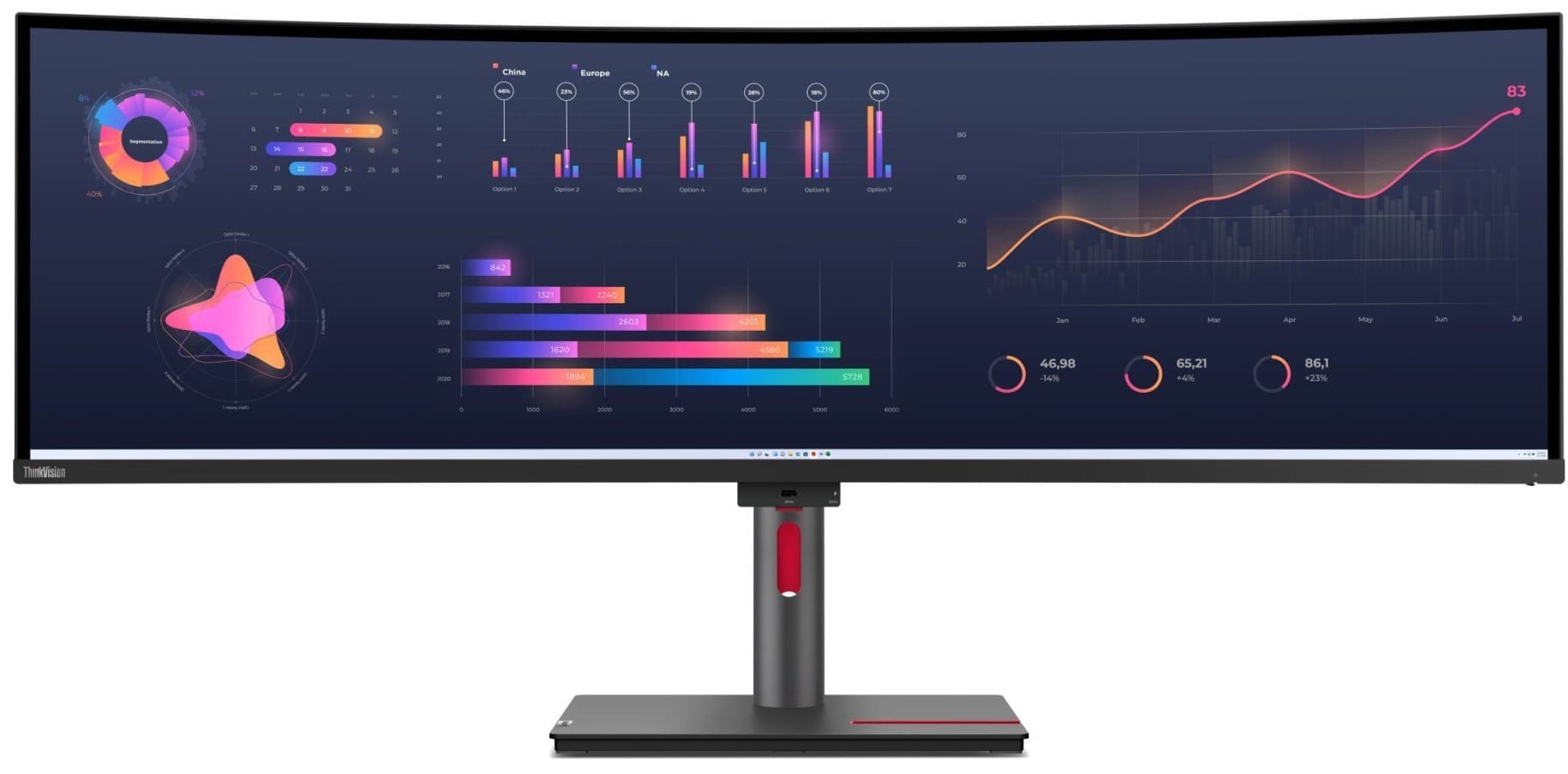 Lenovo は、超ワイド 49 インチ ThinkVision P49w-30 モニターを 1,700 ドルで発表しました