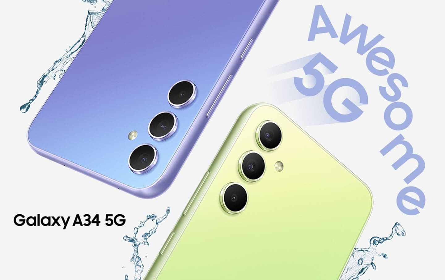 O vídeo mostra Samsung Galaxy A54 e Galaxy A34