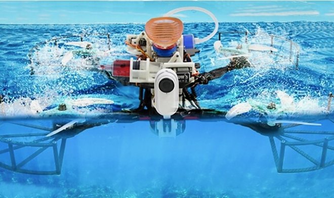 Le drone amphibie économisera de l'énergie en adhérant aux surfaces