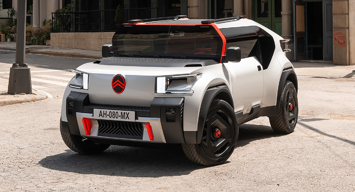 Citroen presenta il pick-up elettrico Oli Concept con interni riciclati