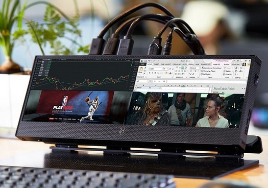 Monitor de jogos portátil Lukos 4K introduzido com proporção de 32:9