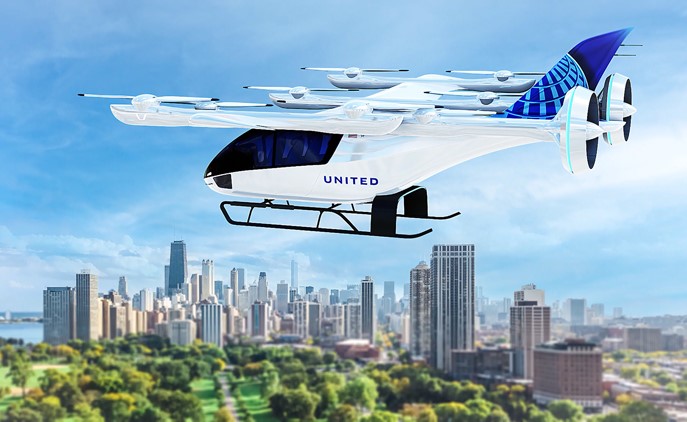 United Airlines investirà 15 milioni di dollari nell'avvio di taxi aerei elettrici