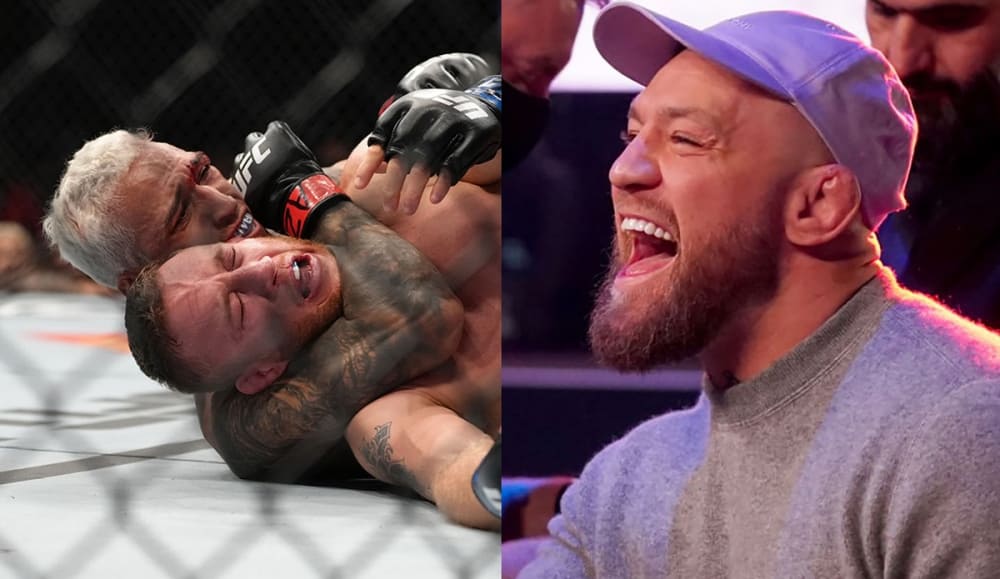 코너 맥그리거(Conor McGregor)는 저스틴 게이치가 시뮬레이션을 했다고 비난했다.