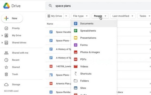 La ricerca in Google Drive sarà più semplice con i nuovi filtri