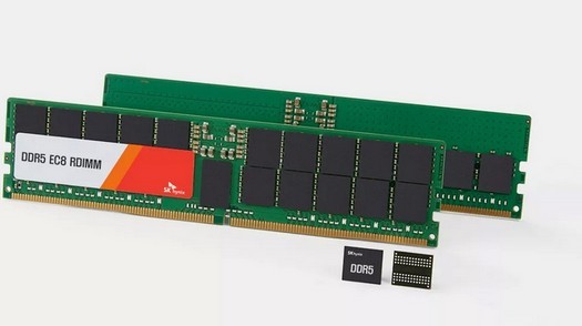 SK hynix apresenta os primeiros chips DDR5 de 24 Gb do mundo para criar módulos de memória de 96 Gb