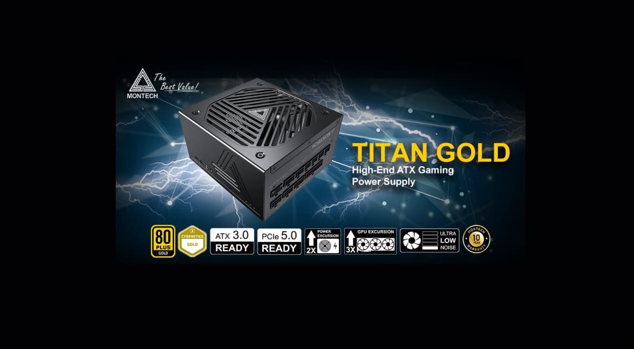 Une série d'unités d'alimentation MOTECH TITAN GOLD avec prise en charge ATX 3.0 et PCIe 5.0 est présentée