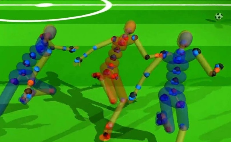 DeepMind AI lernt, wie man Fußball spielt, indem sie sich Filmmaterial ansieht