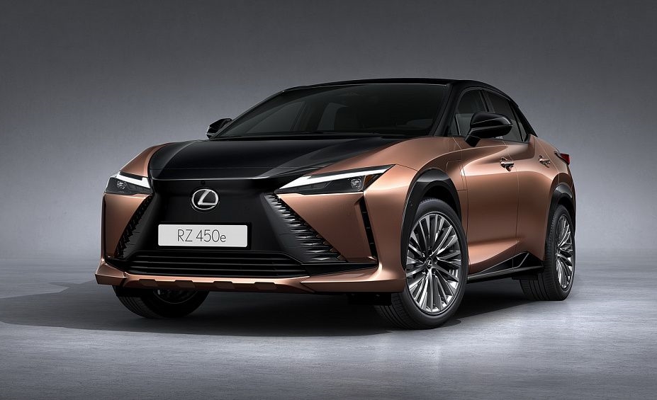 Lexus hat seinen ersten elektrischen Crossover Lexus RZ 450e von 2022 vorgestellt