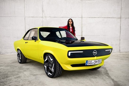 Opel Manta A transformée en voiture électrique