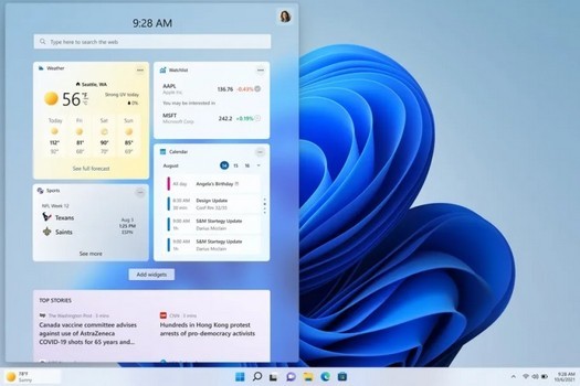 Microsoft a ramené le widget météo dans la barre des tâches dans la nouvelle version de Windows 11