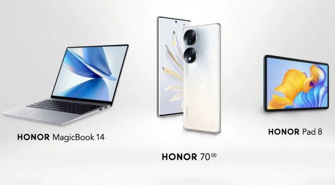 Honor annuncia Honor 70 Smartphone, MagicBook 14 Laptop e Pad 8 Tablet fuori dalla Cina