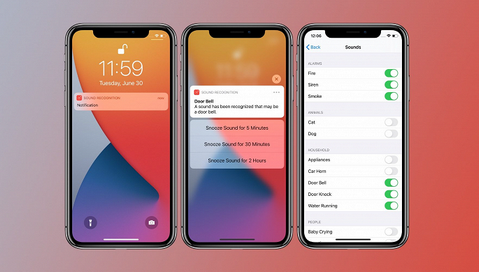 iPhoneは音を認識できます。 機能を使用するための公式の指示