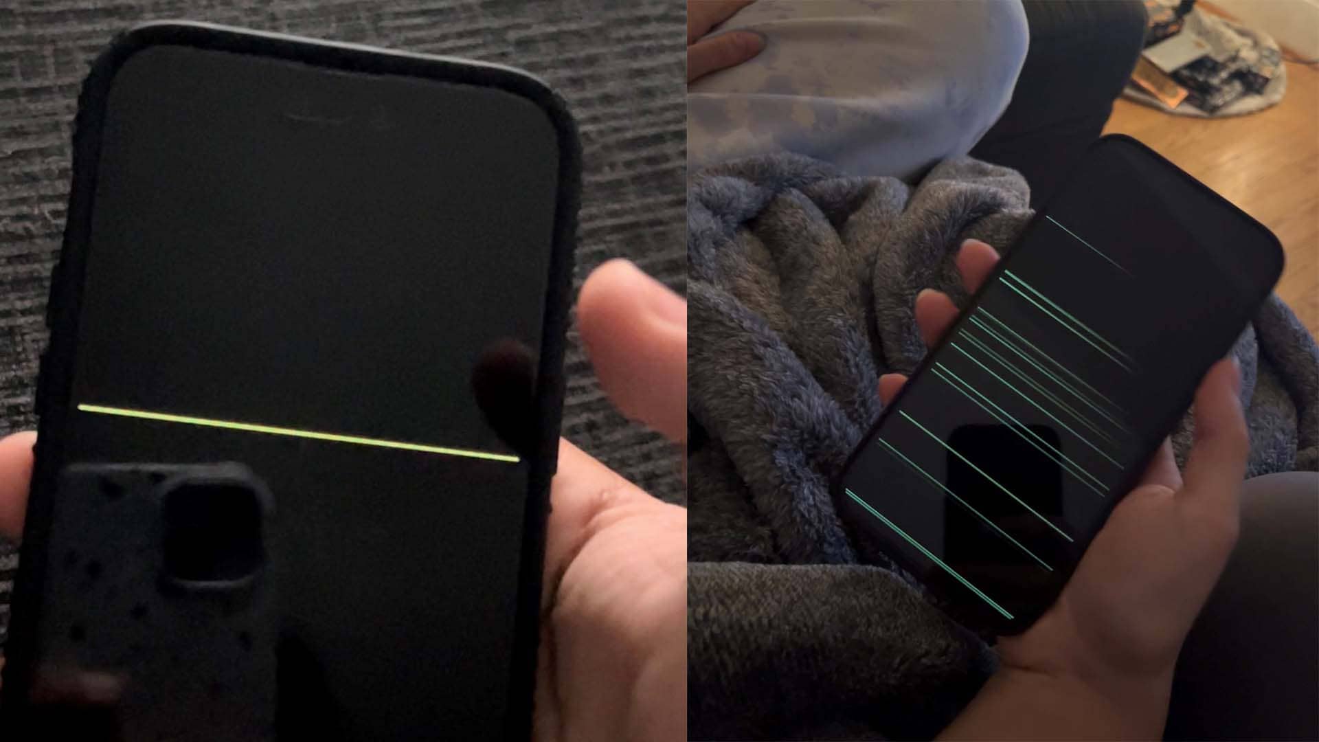 iPhone 14 Proの所有者は奇妙な横縞を経験しています