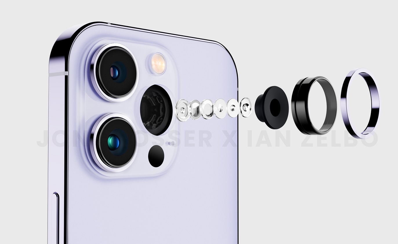 Le design de l'iPhone 14 Pro est montré sur la photo