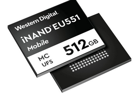 Western Digital presenta i chip di memoria flash iNAND MC EU551 per smartphone 5G