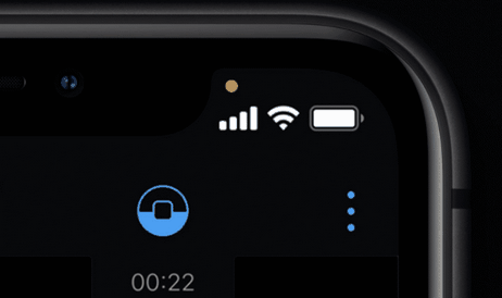 iPhone 화면 상단의 이상한 색 점은 무엇을 의미합니까?