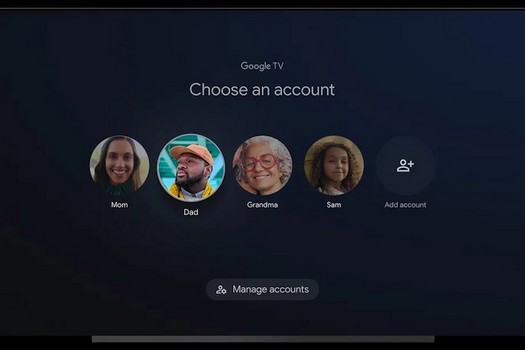 Google TV sarà in grado di creare più profili utente