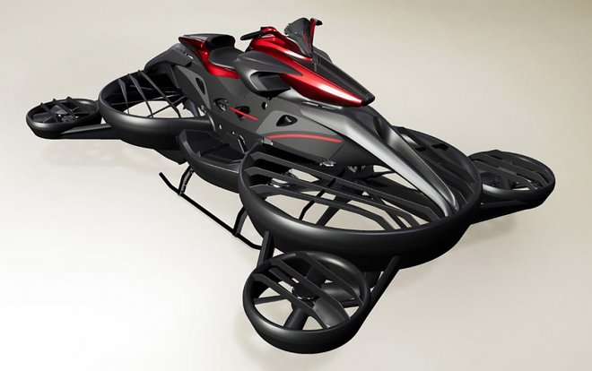 Une moto volante dévoilée au salon de Detroit