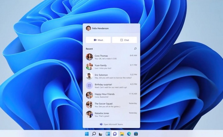 Microsoft a présenté l'application Chat pour Windows 11