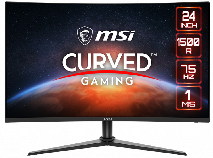 MSI bringt G243CV Concave Monitor mit FreeSync-Unterstützung und Nachtsicht auf den Markt