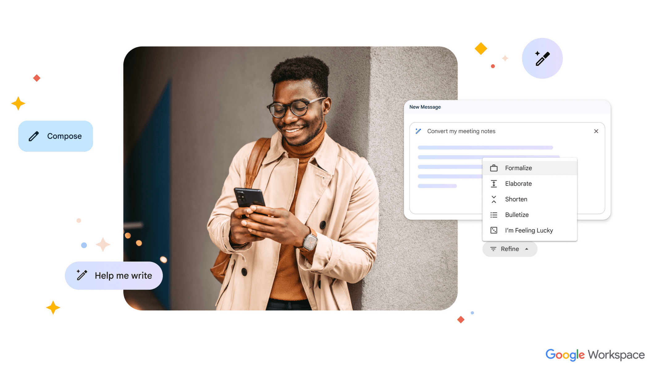 Google wird Google Text & Tabellen und Gmail um KI erweitern